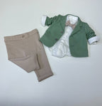 Soffi Baby compleu baieti botez LUDVIG 56-74 Petrol-Bej