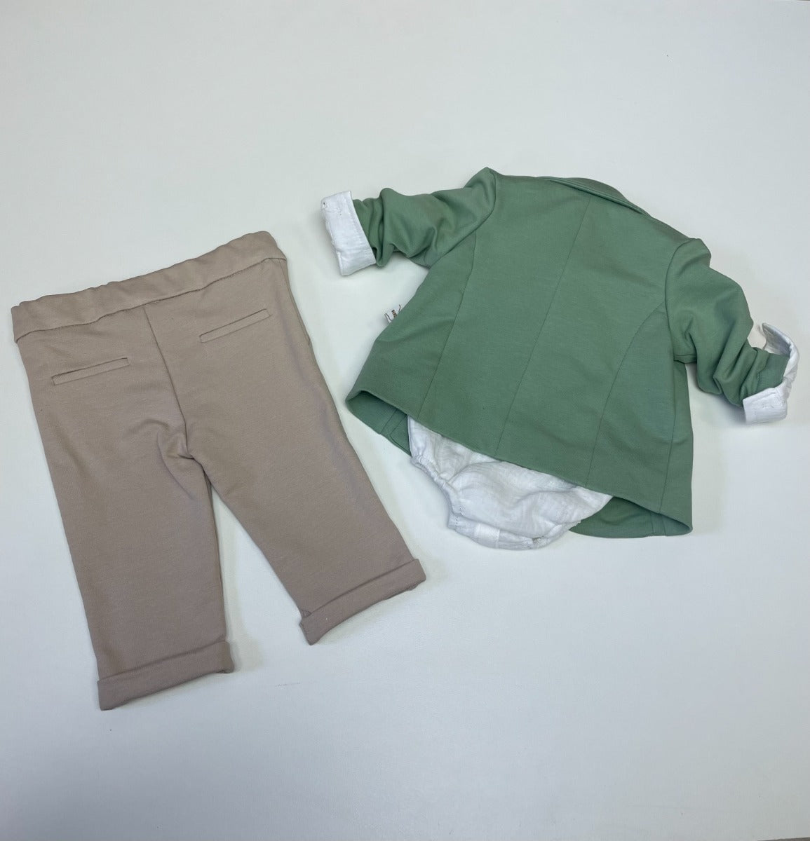 Soffi Baby compleu baieti botez LUDVIG 56-74 Petrol-Bej
