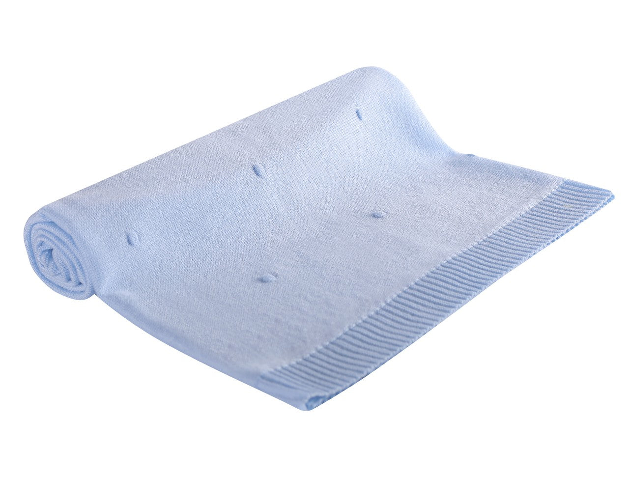 Soffi Baby patura bebelusi 80x90 cm Blue cu buline Imagine principală a produsului