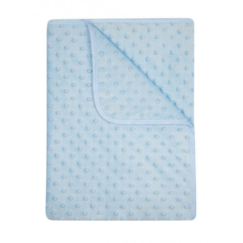 Soffi Baby patura bebelusi 80x90 cm cu buline in tesatura 0m+ Albastru