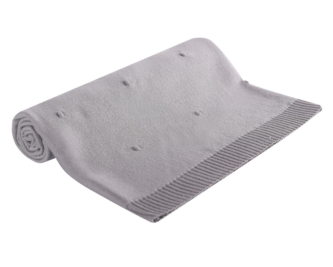 Soffi Baby patura bebelusi 80x90 cm Grey cu buline Imagine principală a produsului