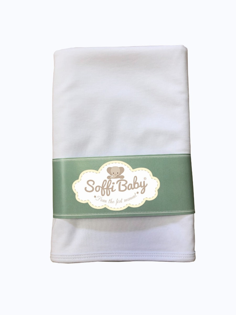Soffi Baby patura bebelusi bumbac 80x100 cm, Alb