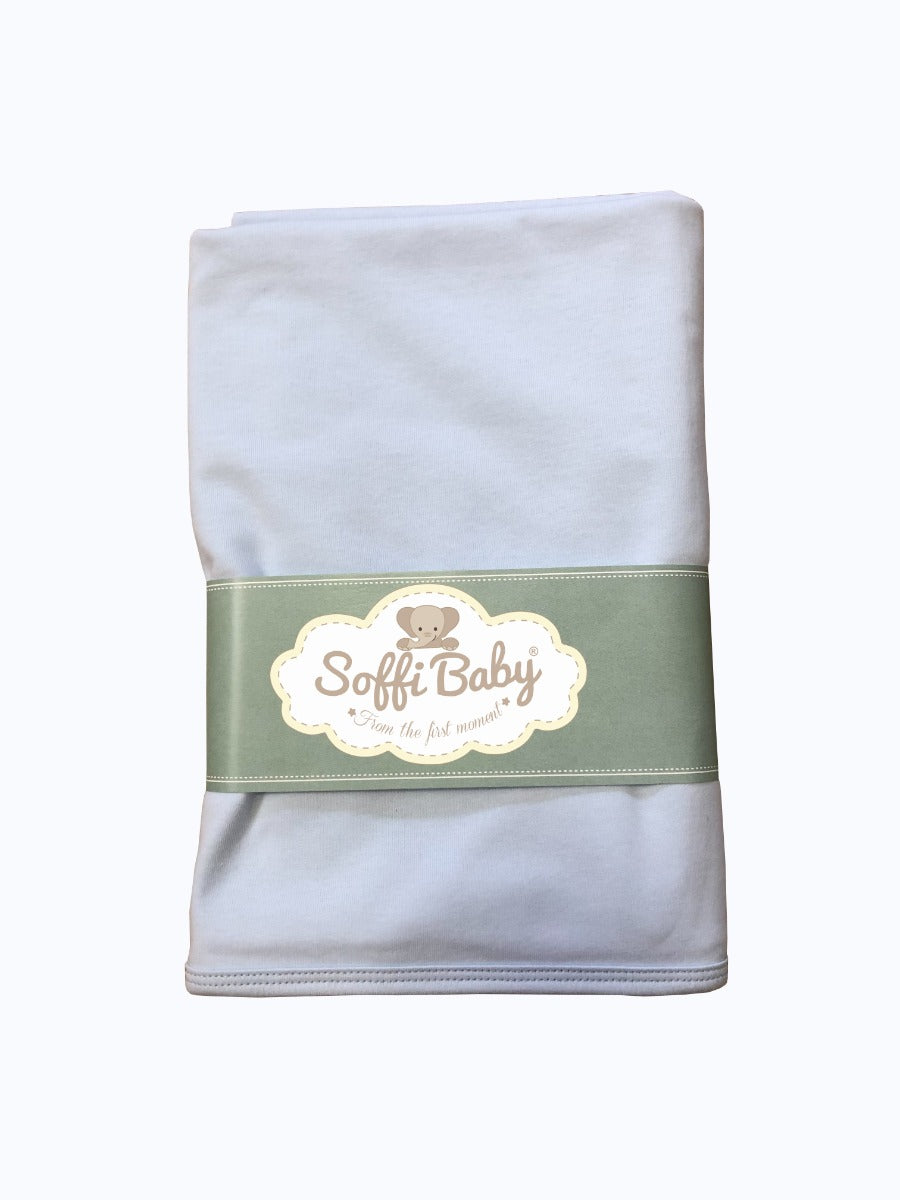 Soffi Baby patura bebelusi bumbac 80x100 cm, Albastru