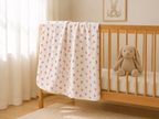 Soffi Baby patura bebelusi material dublu din bumbac 80x100 cm Capsuni