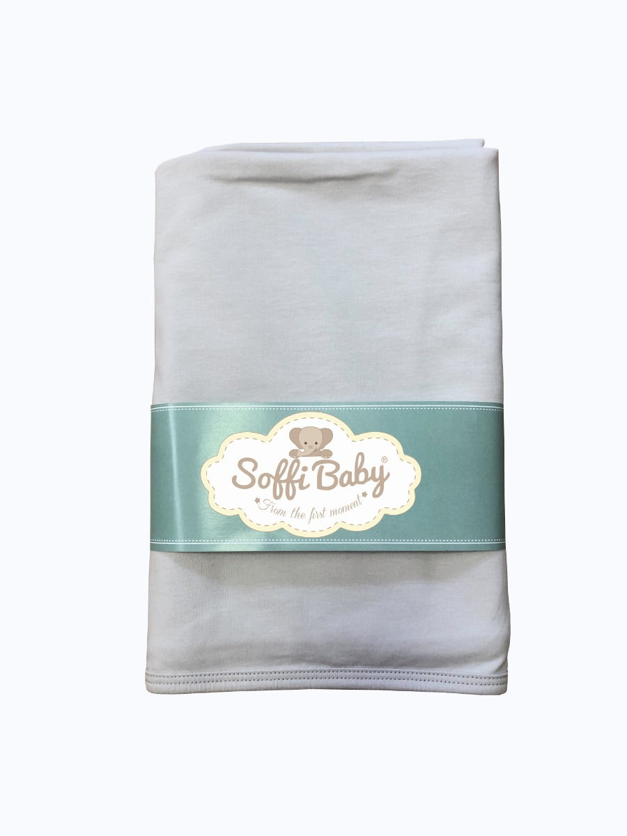 Soffi Baby patura bebelusi bumbac 80x100 cm, Gri deschis