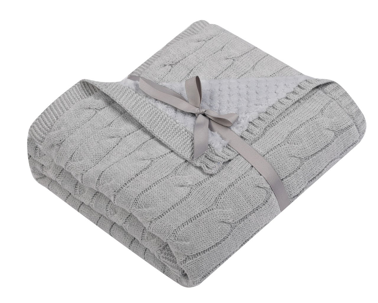Soffi Baby patura bebelusi groasa cu doua fete 80x90 cm Grey Imagine principală a produsului