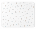 Soffi Baby patura bebelusi material dublu din bumbac 80x100 cm Animale salbatice albastru