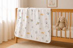Soffi Baby patura bebelusi material dublu din bumbac 80x100 cm Avioane