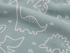 Soffi Baby patura bebelusi material dublu din bumbac 80x100 cm Petrol cu dino
