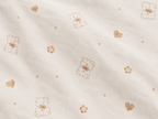 Soffi Baby patura bebelusi material dublu din bumbac 80x100 cm Urs cu inimioare