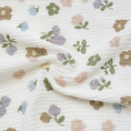 Soffi Baby patura bebelusi material dublu din muselina 70x90 cm Flori Mov