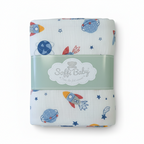 Soffi Baby patura bebelusi material dublu din muselina 70x90 cm Planete