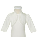 Soffi Baby bolero fete Iulia, Crem cu volanas 01