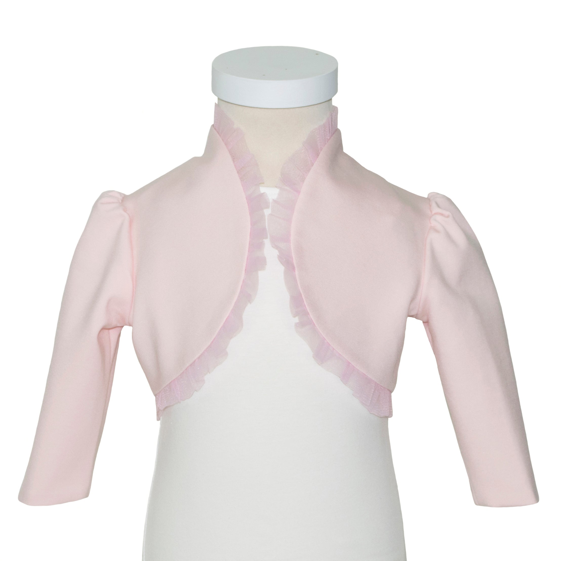 Soffi Baby bolero fete Iulia, Roz cu volanas 01