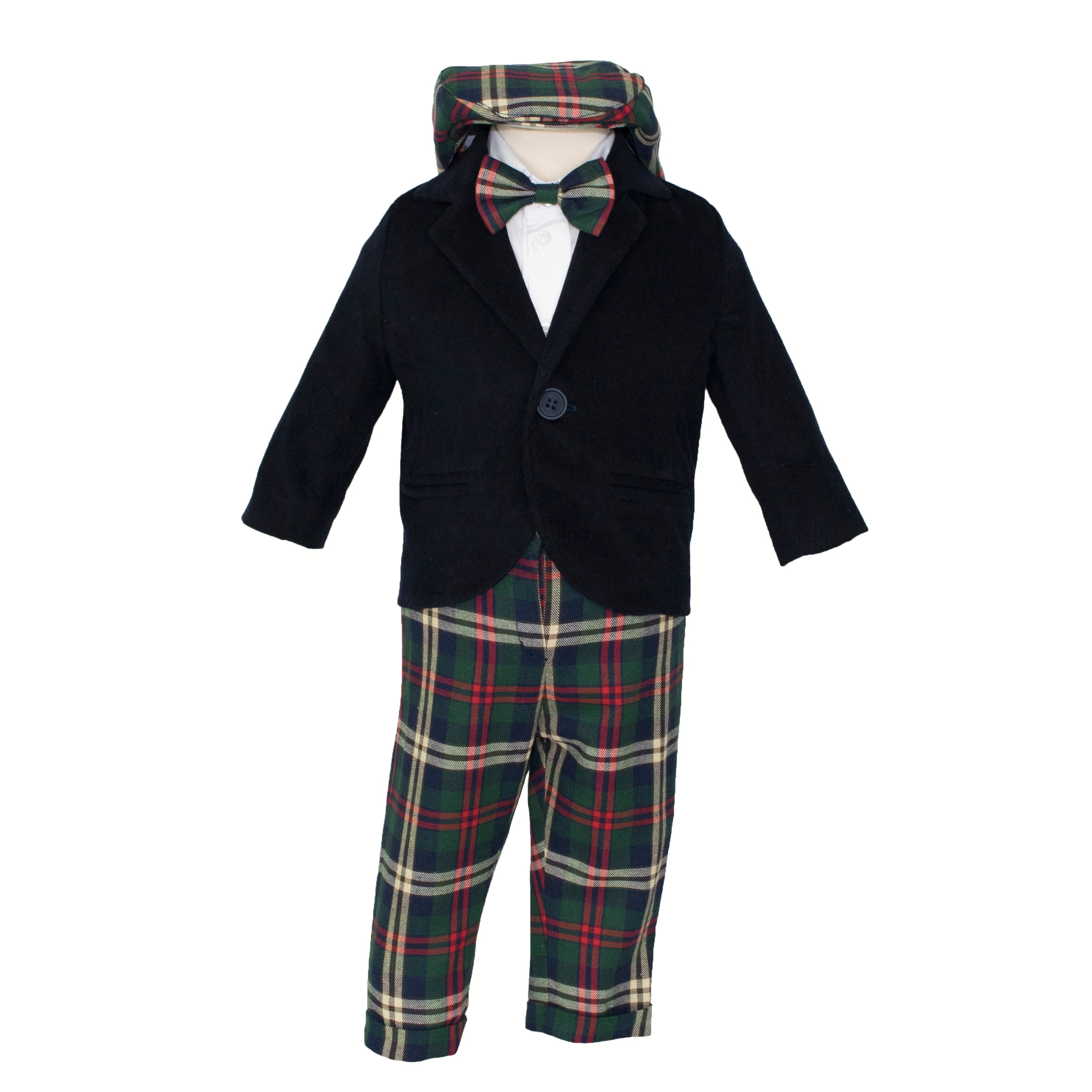 Soffi Baby compleu baieti Adam, Bleu Verde-Rosu 01