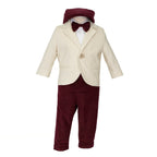 Soffi Baby compleu baieti Cezar, Bej-Visiniu 01
