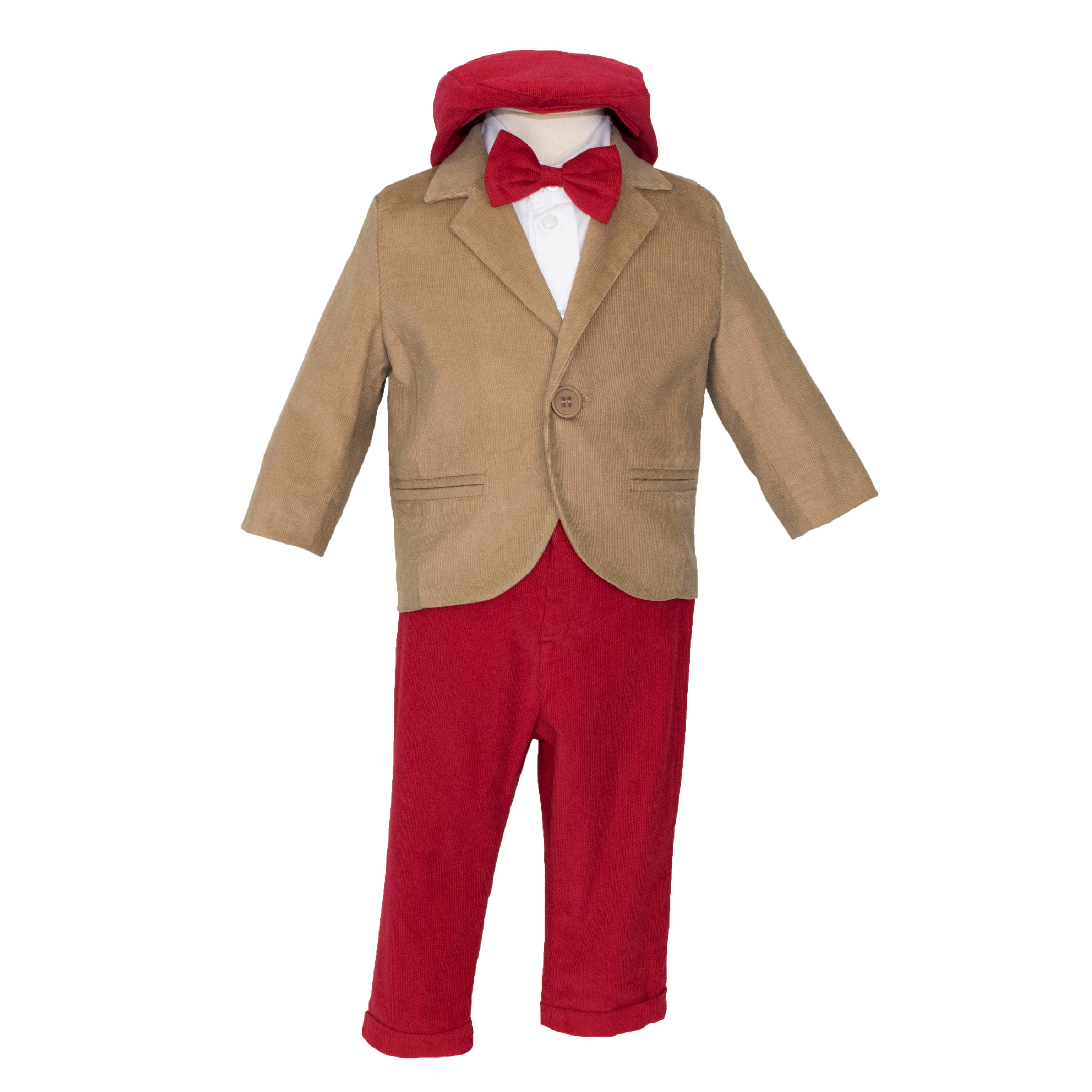 Soffi Baby compleu baieti Cezar, Maro-Rosu 01 Imagine principală a produsului