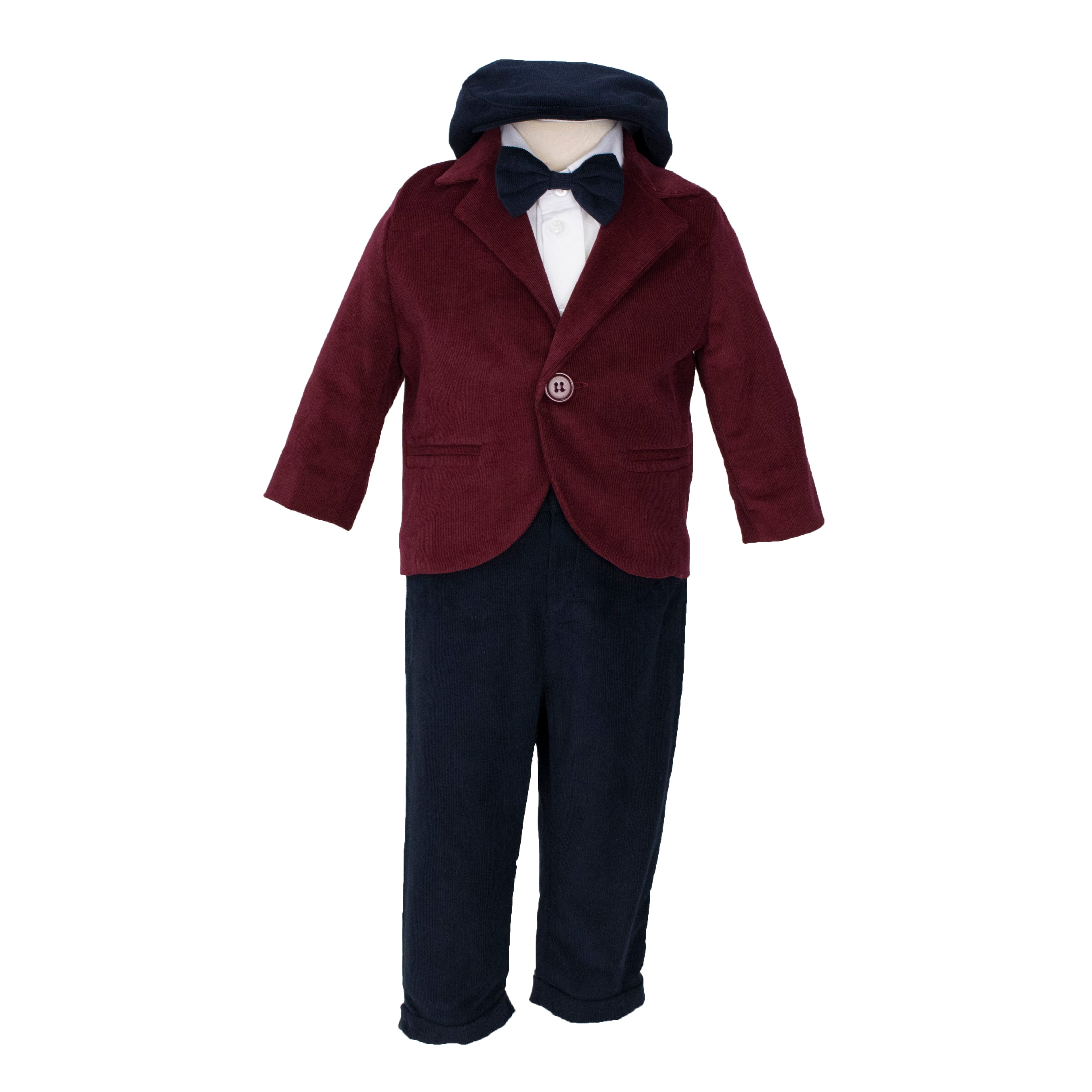 Soffi Baby compleu baieti Cezar, Visiniu-Bleu 01