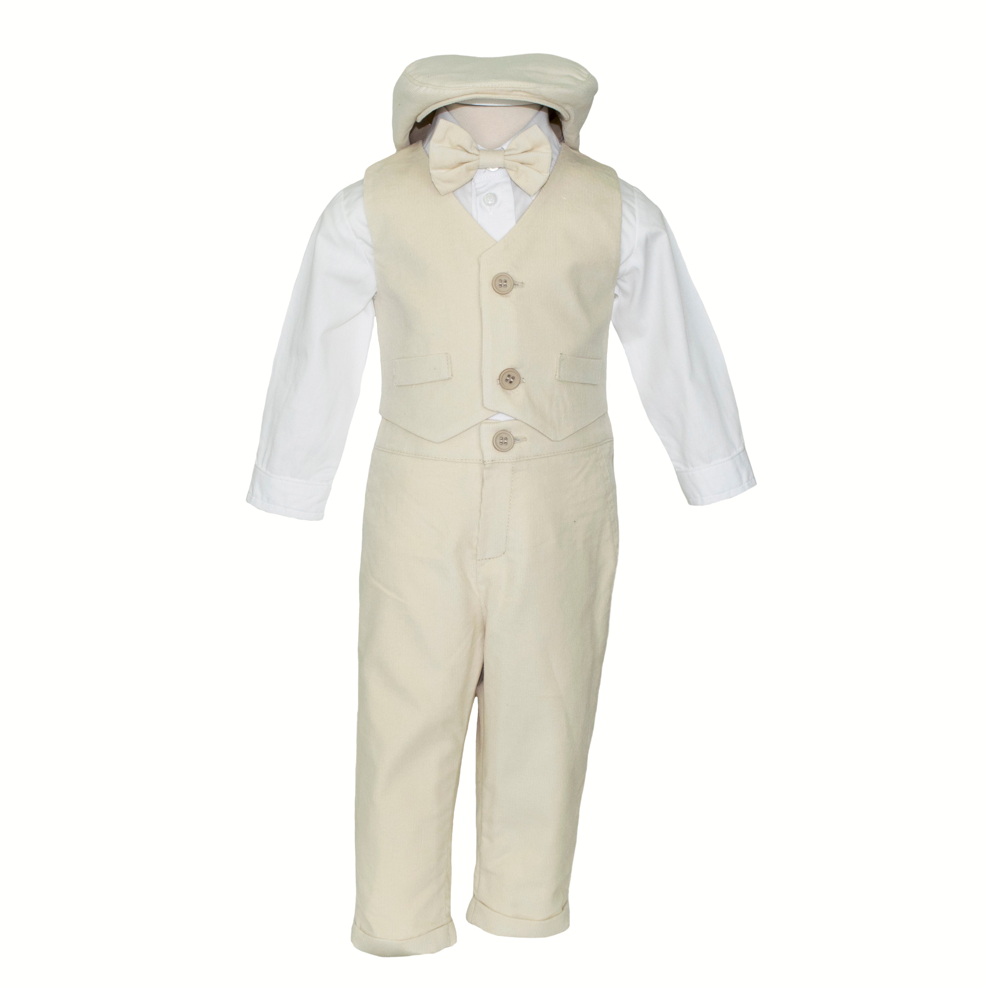 Soffi Baby compleu baieti catifea Kevin, Bej 01 Imagine principală a produsului