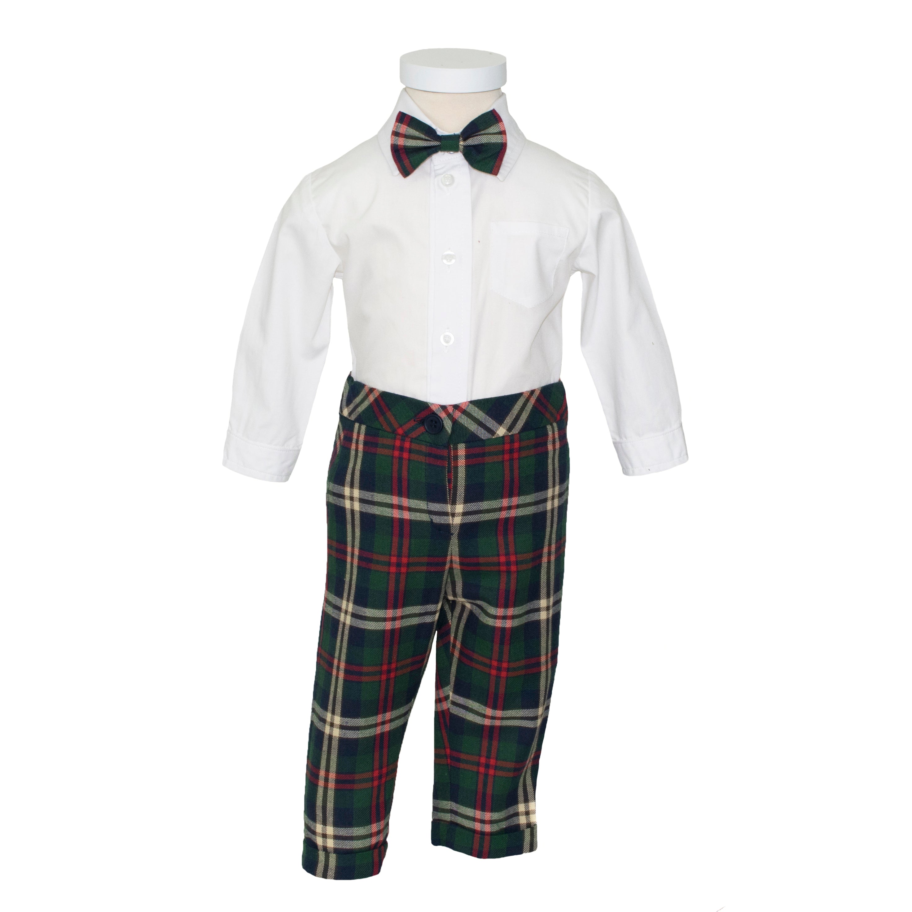 Soffi Baby compleu botez baieti Adam bumbac si catifea, Alege marimeaa 56-80, Verde-Verde/Rosu Imagine secundară a produsului