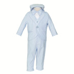 Soffi Baby compleu botez baieti Dacian, Albastru deschis 01