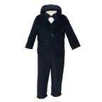 Soffi Baby compleu botez baieti Dacian, Albastru inchis 01