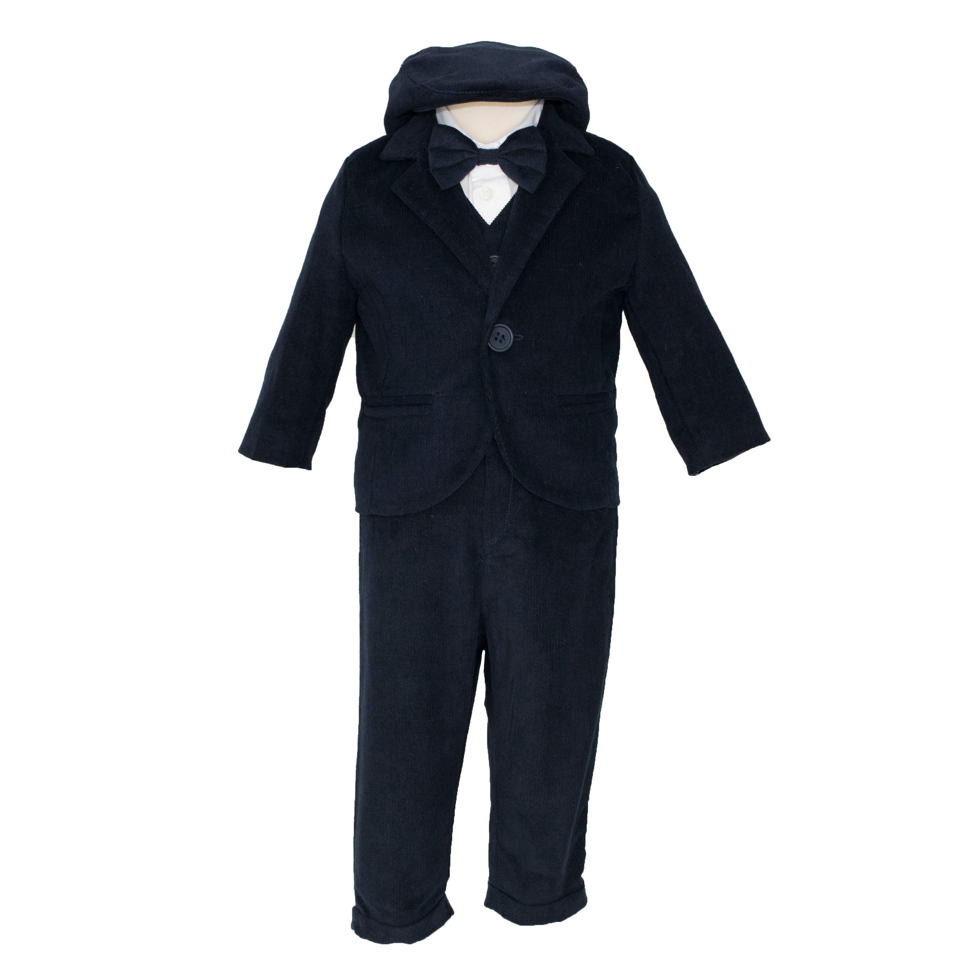 Soffi Baby compleu botez baieti Dacian, Albastru inchis 01