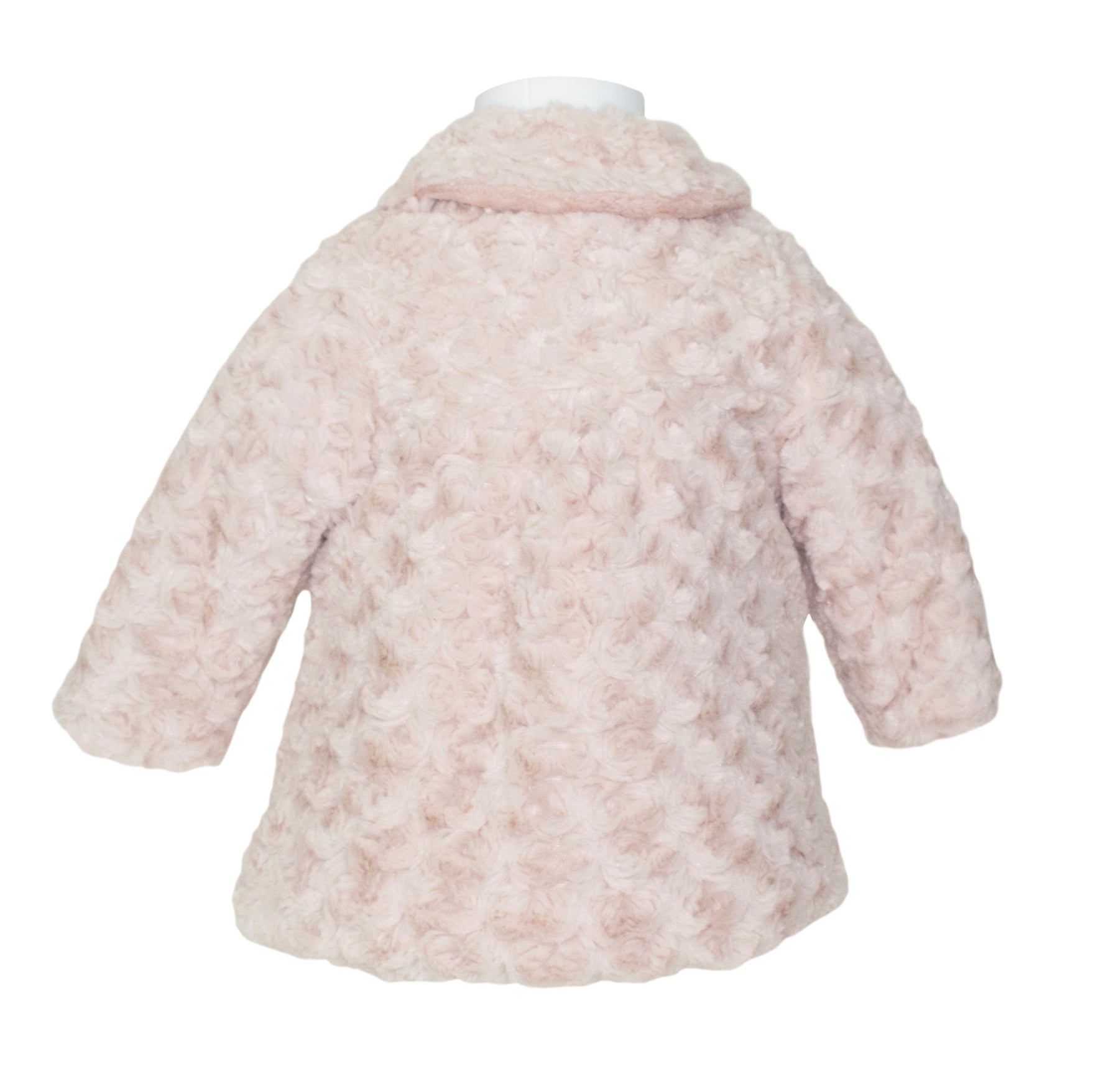 Soffi Baby palton si palarie din blana pentru fetite Alege marimeaa 62-80, Roz Imagine secundară a produsului