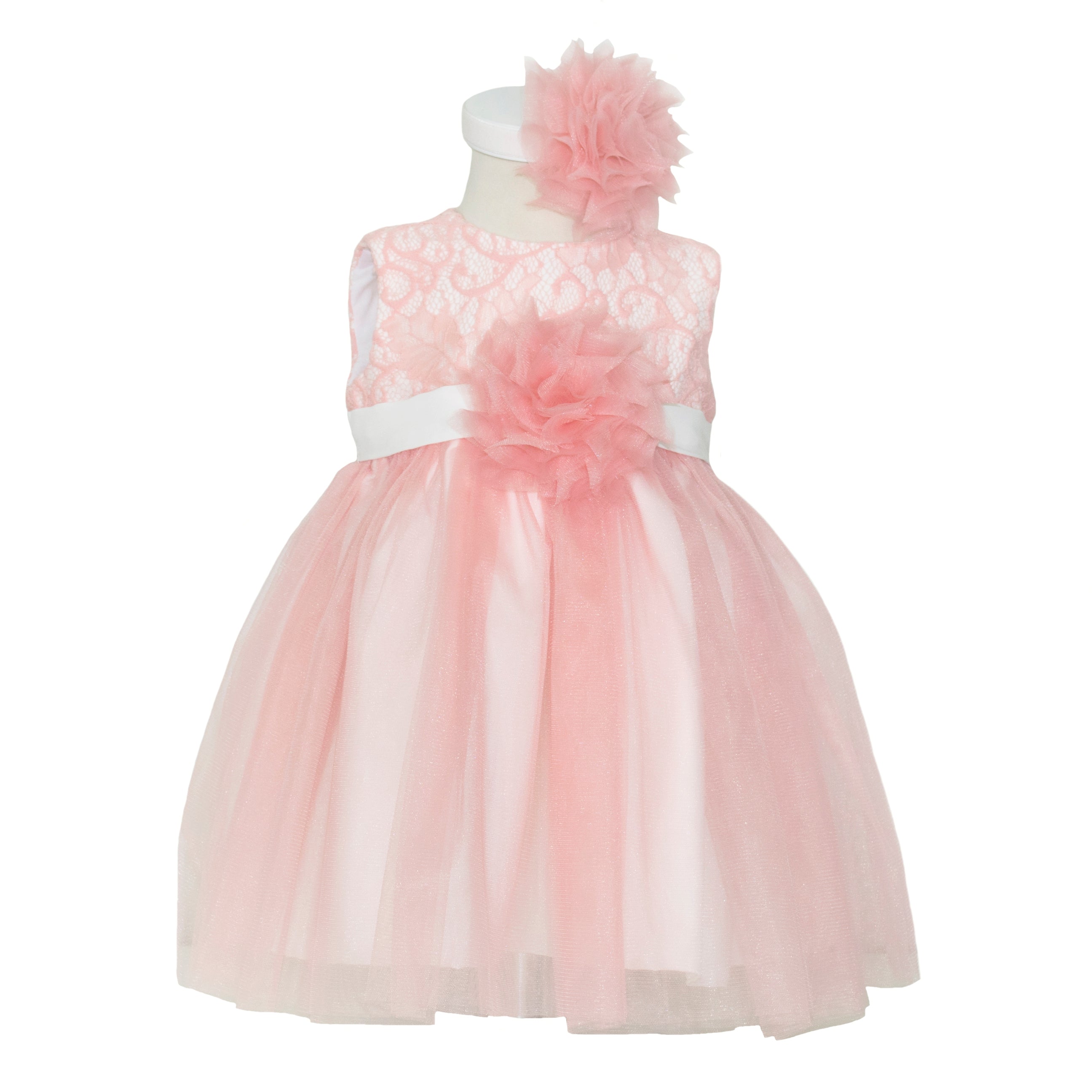 Soffi Baby rochie fete Iza, Coral 01