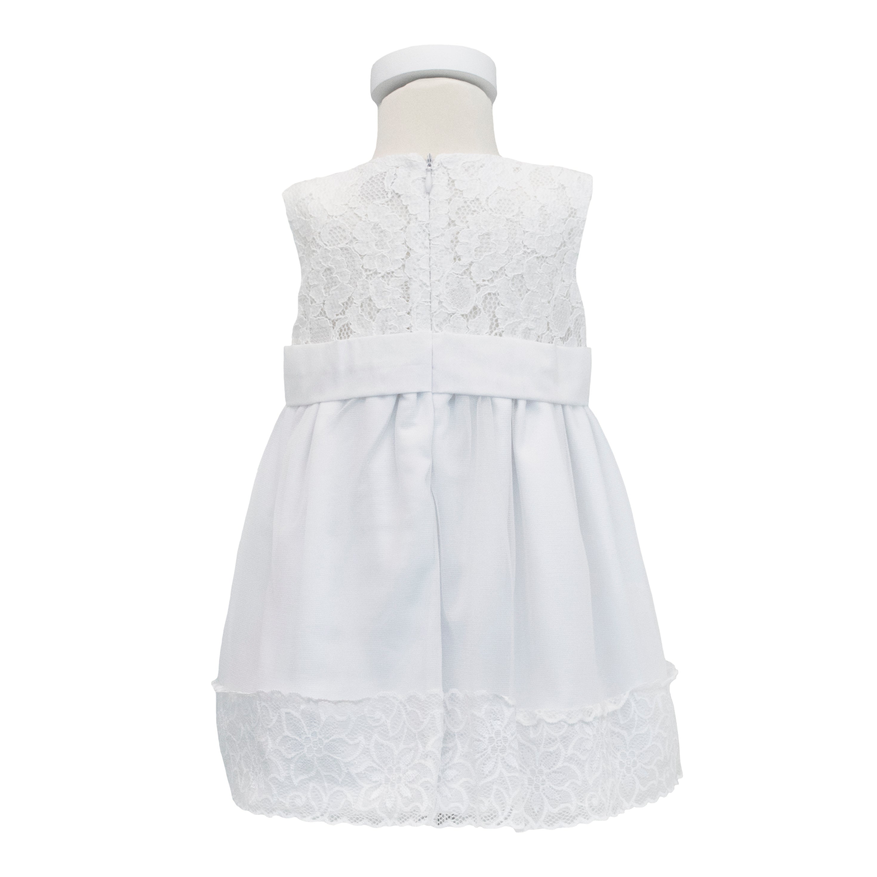 Soffi Baby rochie fete Maya, marimea 62-80, Alb Imagine secundară a produsului