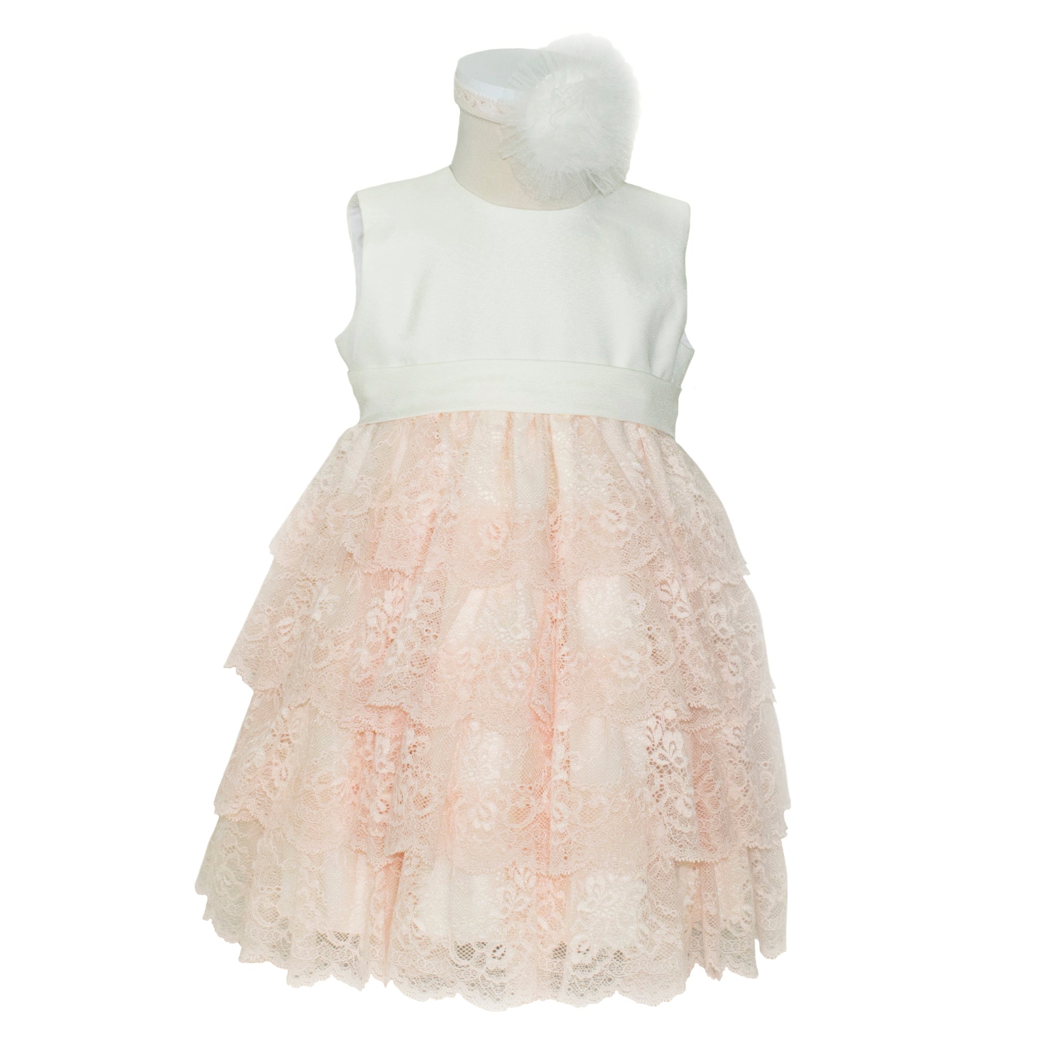 Soffi Baby rochie fete Mona, Crem/Coral 01