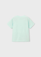 Mayoral tricou baieti cu imprimeu in relief 5-10 ani Menta cu vespa