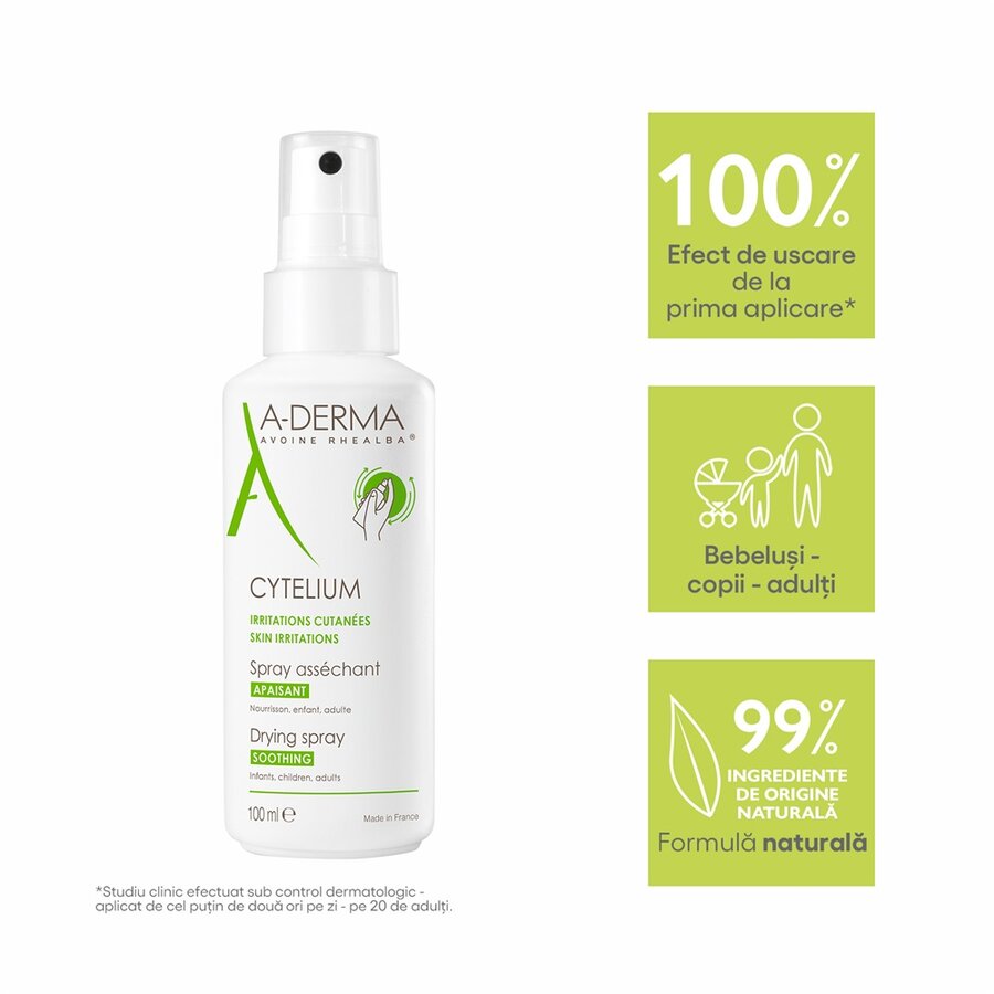 A-Derma Spray pentru piele iritata Cytelium 100 ml