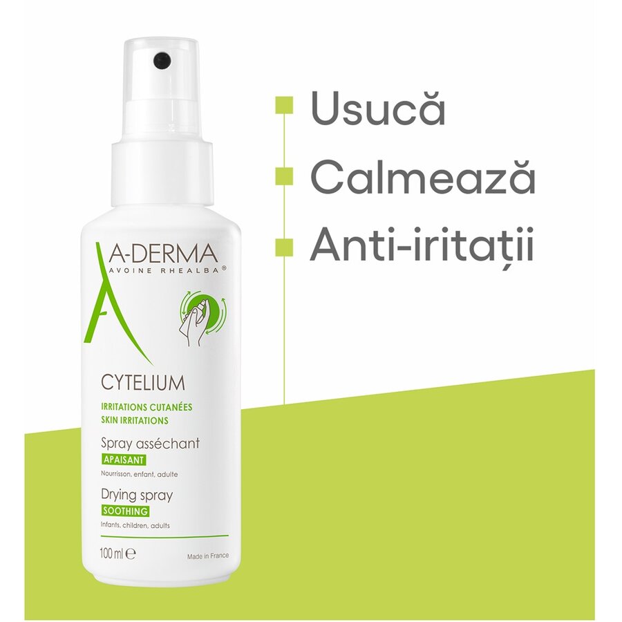 A-Derma Spray pentru piele iritata Cytelium 100 ml