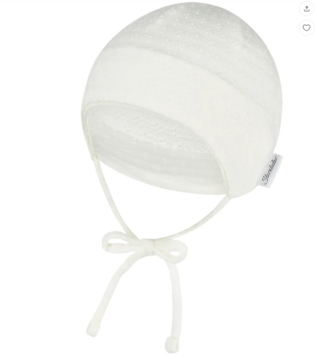 Sterntaler caciulita fete cu aparator urechi si protectie UV50+ 0-6 luni 35-43 White Imagine principală a produsului