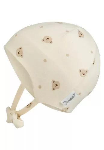 Sterntaler caciulita unisex cu ursuleti 0-6 luni 39-43 Ecru