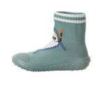 Sterntaler sosete cu talpa cauciuc antiderapant Adventure Socks 19-26 Matte Green cu rechin