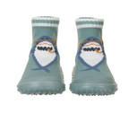 Sterntaler sosete cu talpa cauciuc antiderapant Adventure Socks 19-26 Matte Green cu rechin