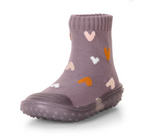 Sterntaler sosete cu talpa cauciuc antiderapant Adventure Socks 19-26 Pastel Purple cu inimioare