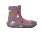 Sterntaler sosete cu talpa cauciuc antiderapant Adventure Socks 19-26 Pastel Purple cu inimioare