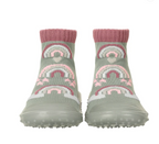 Sterntaler sosete cu talpa cauciuc antiderapant Adventure Socks 19-26 Stone Green cu curcubeu