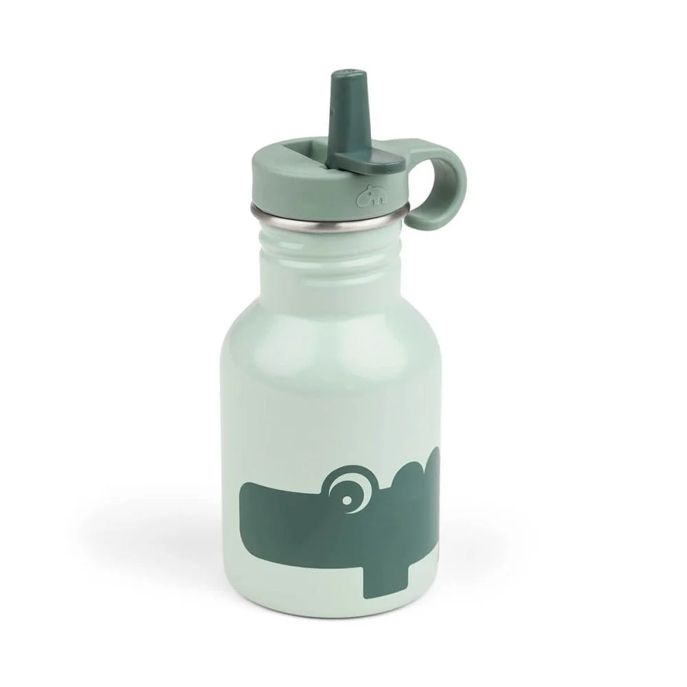 Done by Deer sticla metalica cu pai 350 ml 12m+ Croco Green