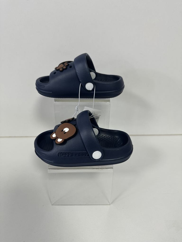 Super Cool papuci baieti 18-23 Navy cu ursulet Imagine principală a produsului