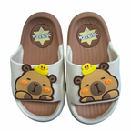 Super Cool papuci copii 24-29 Beige cu ursulet - 1 perechte