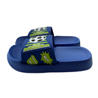 Super Cool papuci baieti 24-35 Royal Blue cu fotbal
