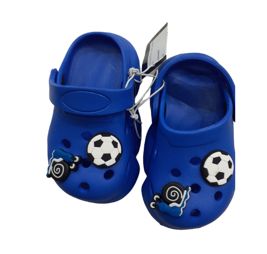 Super Cool papuci baieti tip saboti 20-25 Royal Blue minge si melc