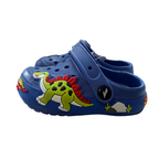 Super Cool papuci baieti tip saboti 24-29 Royal Blue cu dino
