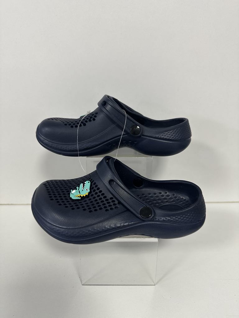 Super Cool papuci baieti tip saboti 26-35, Navy cu dino