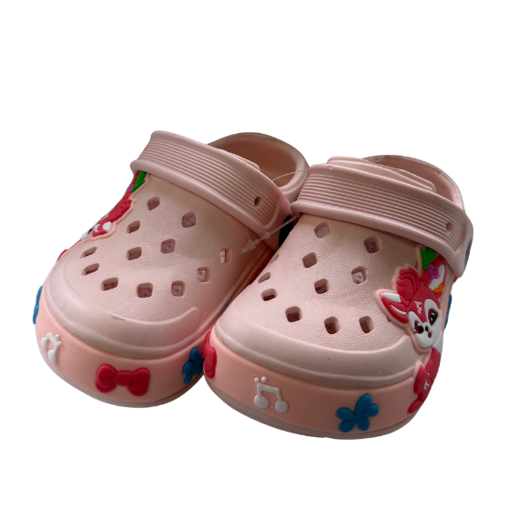 Super Cool papuci fete tip saboti 24-35 Gold Pink cu vulpita Imagine principală a produsului