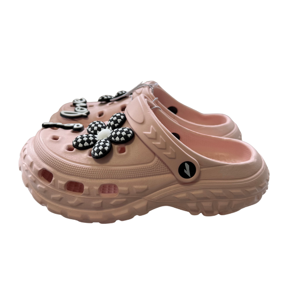 Super Cool papuci fete tip saboti 30-35, Light Pink Love